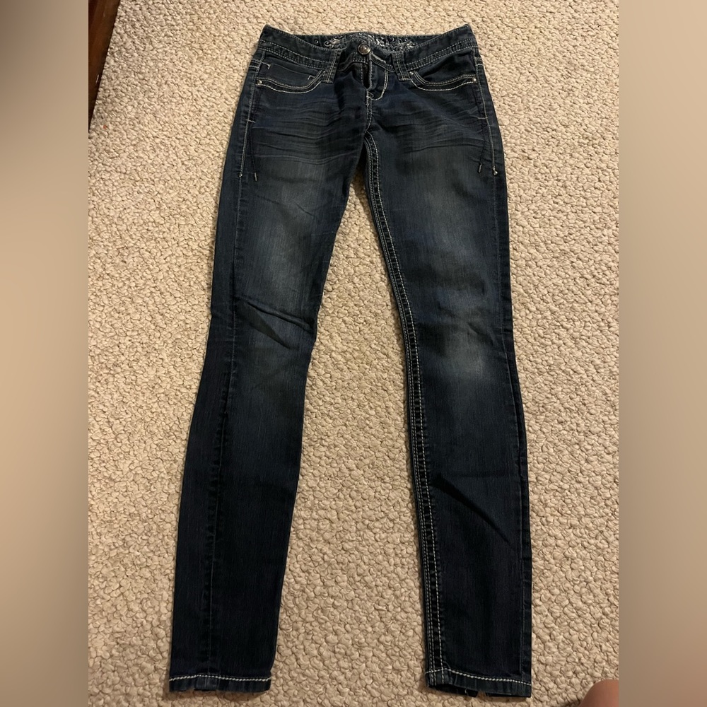 VINTAGE! Wide begged blue jeans!